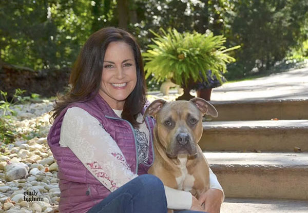 Christine Nolan and her dog Buddah