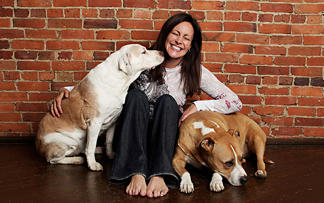 Christine Nolan and her dog Harley